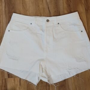Women's shorts distressed white size 10
